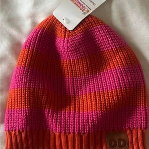 DD Vintage Women's Striped Pink and Orange